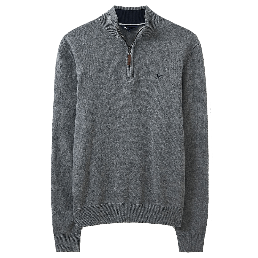 Crew Clothing Classic Half Zip Knitted Sweater